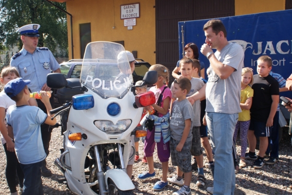 Z policjantami na zakończenie wakacji w gminie Lipno