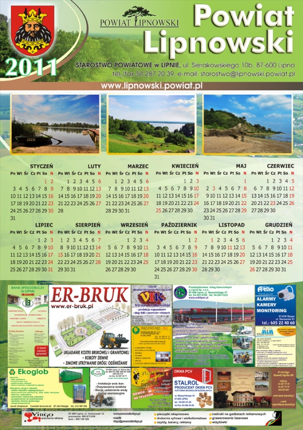 Kalendarz na 2011 rok.