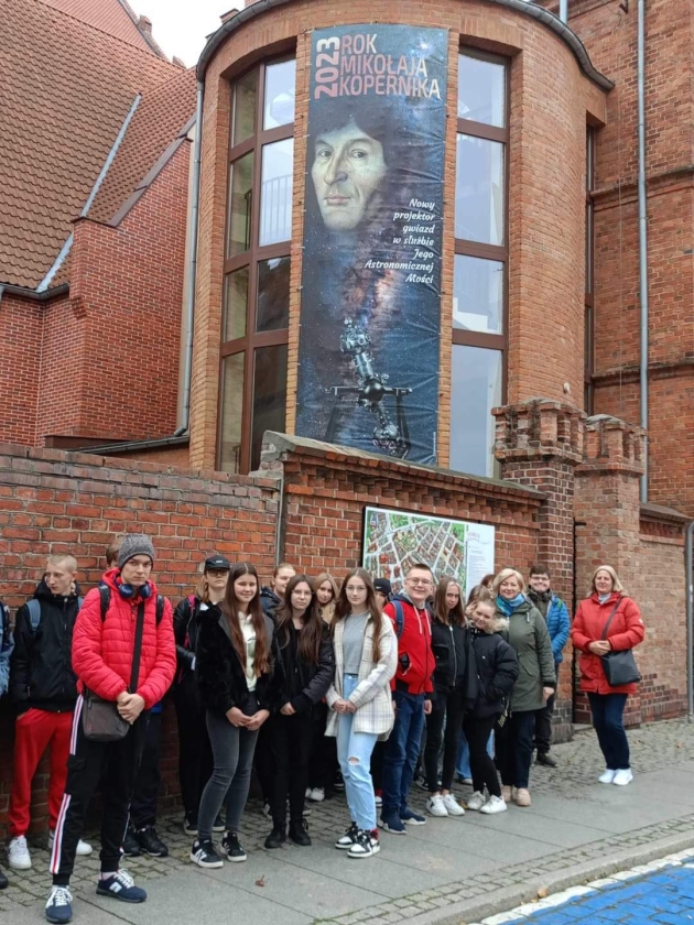 Uczniowie ZS w Dobrzyniu nad Wisłą w Toruniu 