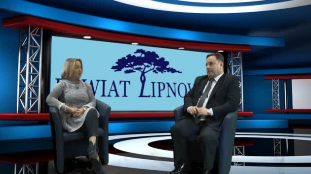 Starosta lipnowski  gościł w studiu TVK