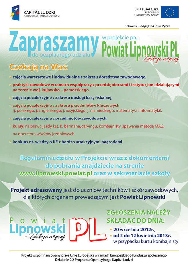 Powiat Lipnowski PL - Zdobyć więcej