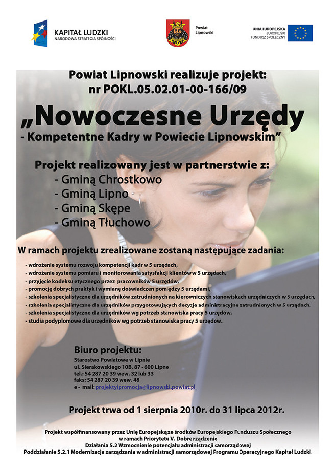 Nowoczesne Urzędy - Kompetentne Kadry w Powiecie Lipnowskim