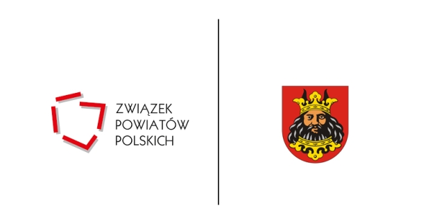 Grafika ilustracyjna. Logo ZPP i herb Powiatu Lipnowskiego 