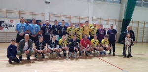 Uczestnicy WOŚP&#039;owego turnieju piłki nożnej halowej