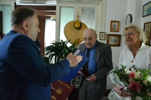 Starosta Lipnowski złożył życzenia dostojnemu jubilatowi w Skępem