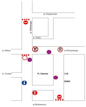 W sobotę utrudnienia w centrum Lipna