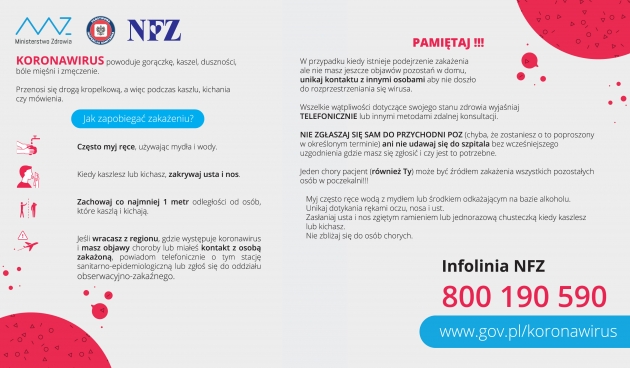 Koronawirus - posiedzenie Powiatowego Zespołu Zarządzania Kryzysowego w Lipnie