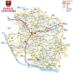 Mapa Powiatu Lipnowskiego 