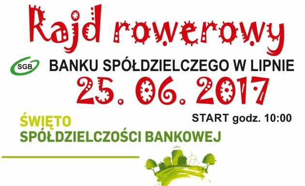 Rajd rowerowy z Bankiem Spółdzielczym w Lipnie