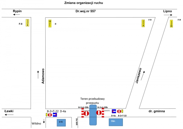 Schemat oznakowania dróg