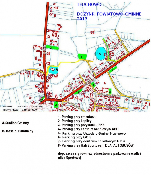 Dożynki 2017: mapa parkingów