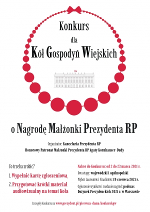 Konkurs dla KGW o Nagrodę Małżonki Prezydenta RP