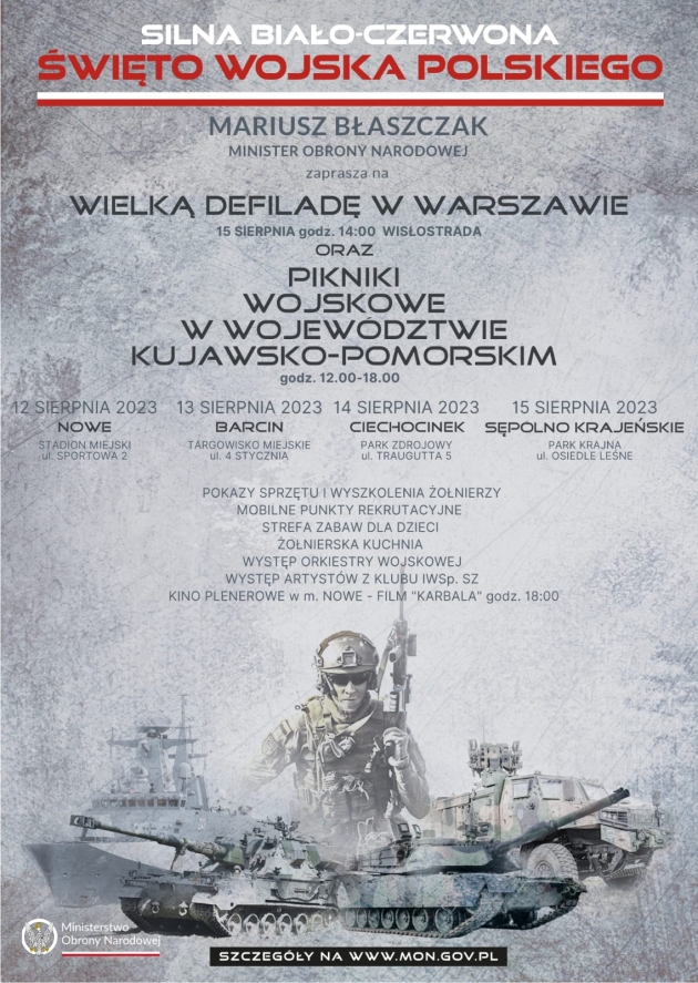 Wielka defilada w Warszawie - plakat