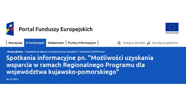 Zapraszamy na spotkania informacyjne