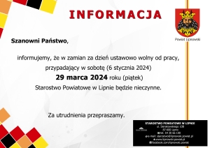 Informacja o pracy urzędu 