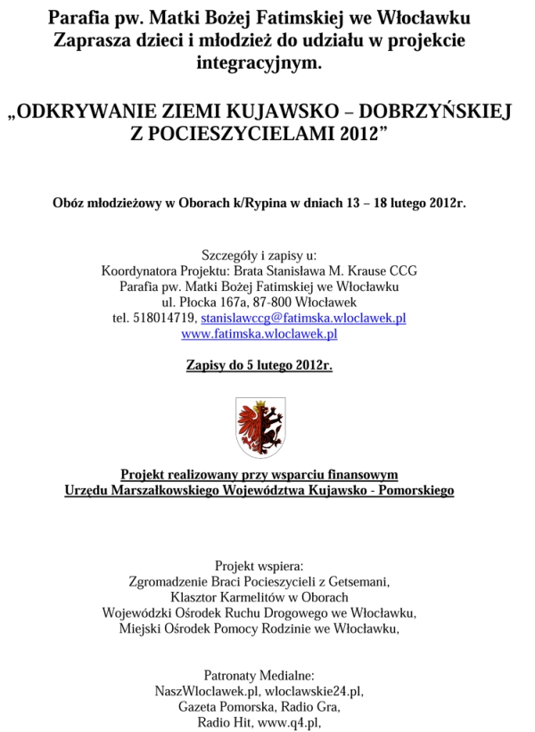 Odkrywanie Ziemi Kujawsko-Dobrzyńskiej z Pocieszycielami