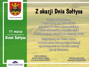 Życzenia z okazji Dnia Sołtysa