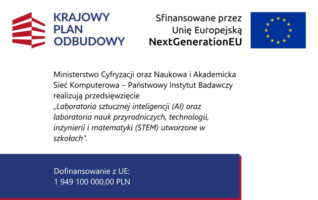 Laboratoria sztucznej inteligencji (AI) dla szkół z KPO