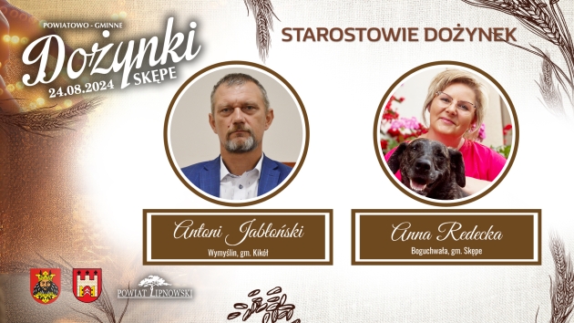 Starostowie Powiatowo-Gminnych Dożynek w Wiosce 2024