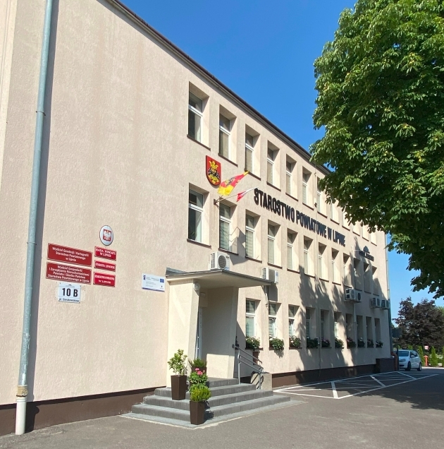 Budynek Starostwa Powiatowego w Lipnie przy ul. Sierakowskiego 10B