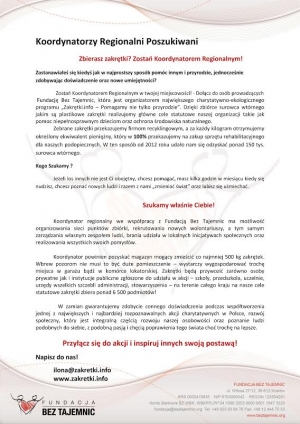 Poszukiwani koordynatorzy