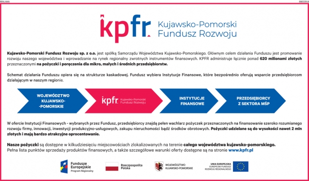 Informacja Kujawsko-Pomorskiego Funduszu Rozwoju Sp. z o.o