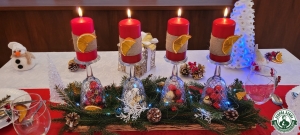 Szkolny Konkurs Aranżacji Stołów Bożonarodzeniowych  w ZS Skępe