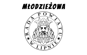 Na zdjęciu znajduje się pieczęć Rady Powiatu w Lipnie oraz napis młodzieżowa umiejscowiony nad pieczęcią