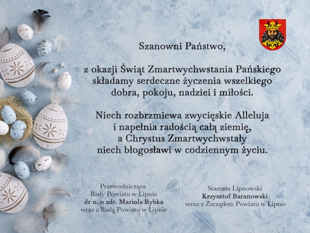 Życzenia wielkanocne (treść życzeń w treści poniżej)