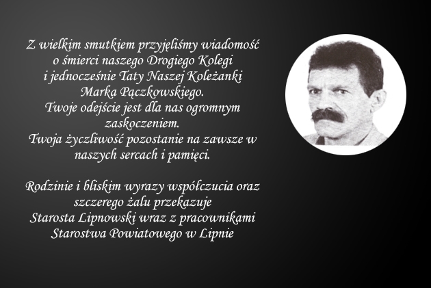 Szczere kondolencje...
