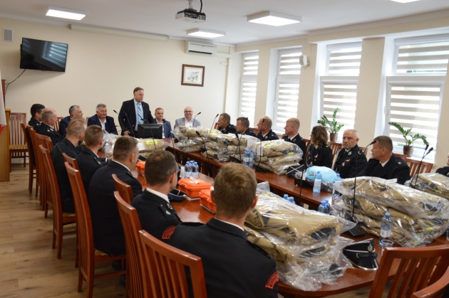 Starosta Lipnowski podczas dzisiejszego spotkania z druhnami i druhami