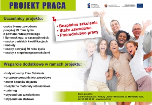 Zapraszamy do udziału w &quot;Projekcie Praca&quot;