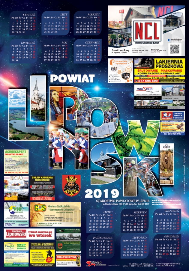 Kalendarz Powiatu Lipnowskiego 2019