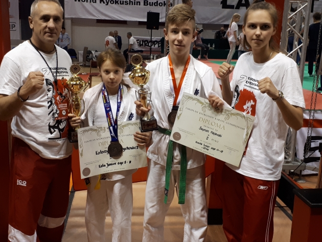 Zawodnicy Lipnowskiego Klubu Kyokushin Karate