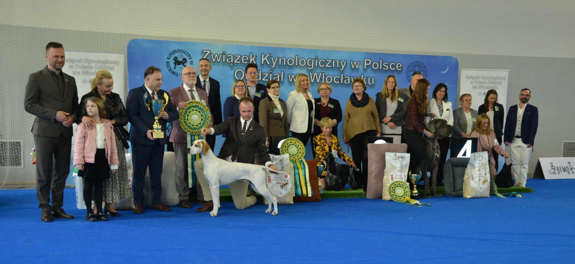 Starosta Lipnowski wręczył puchary najpiękniejszym psom skępskiej wystawy